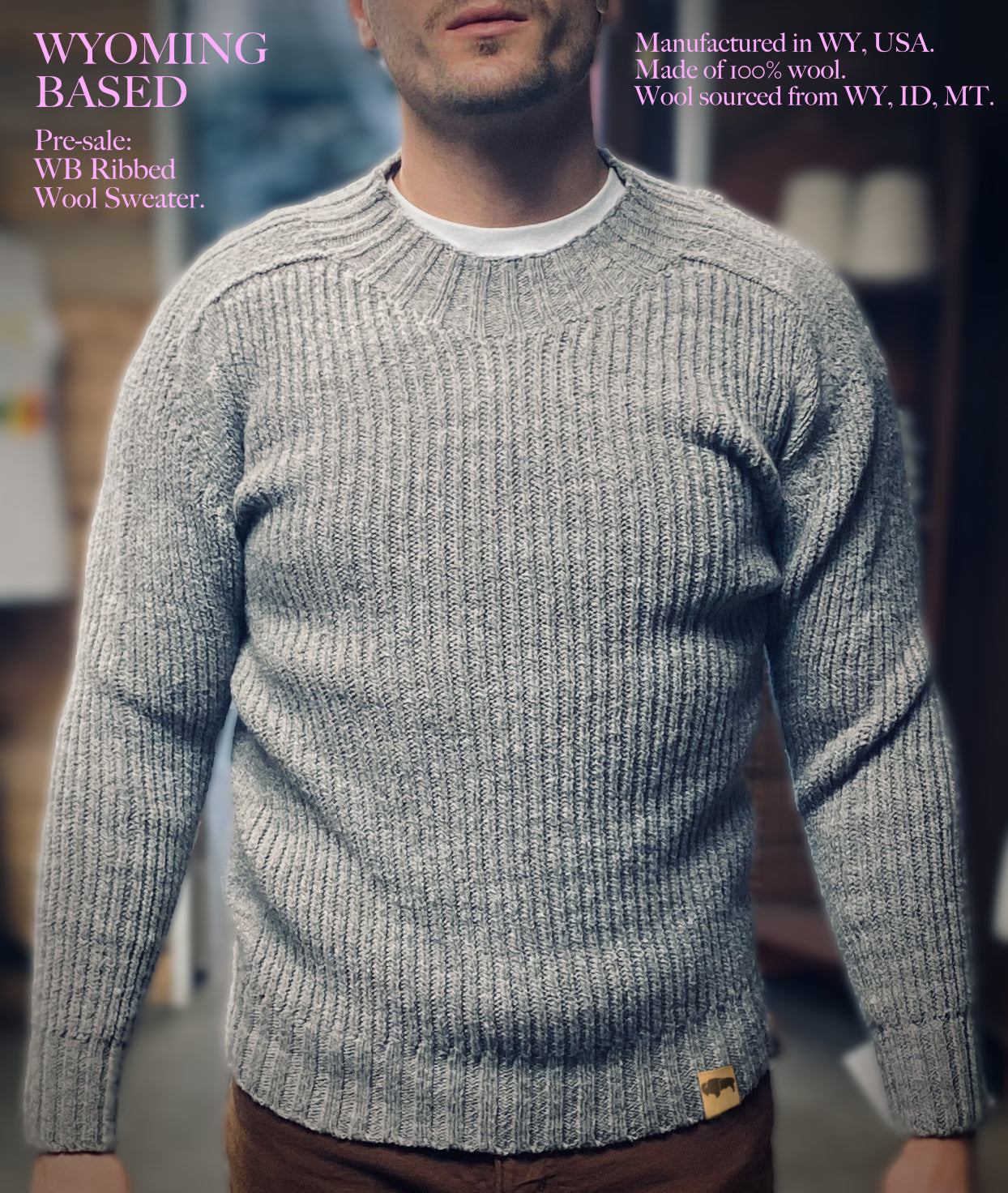 Ribbed wool sweater